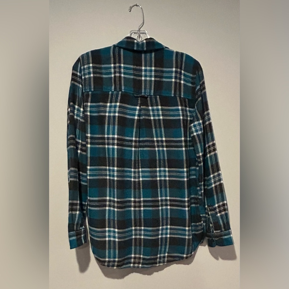 American Eagle Ahh-Mazingly Soft Boyfriend Fit Plaid Flannel Shirt Women’s Small - Picture 4 of 9